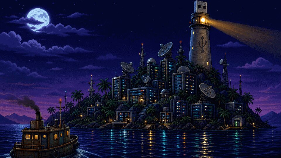 The Secret of Bitpanic Island artwork
